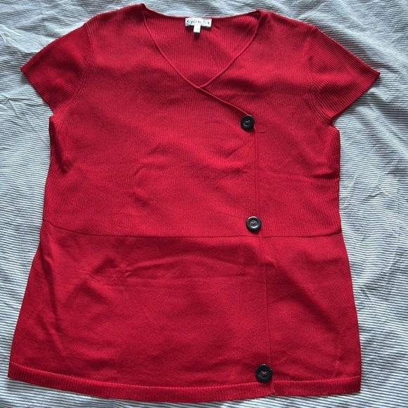 Giada elegant and stunning top in beautiful red color, size M So elegant - Picture 4 of 7